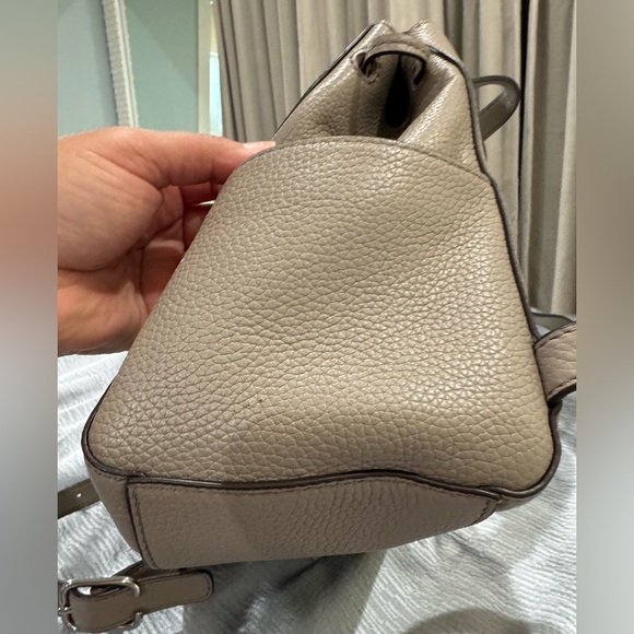 Tory Burch Gray Textured Leather Tote - Picture 6 of 10